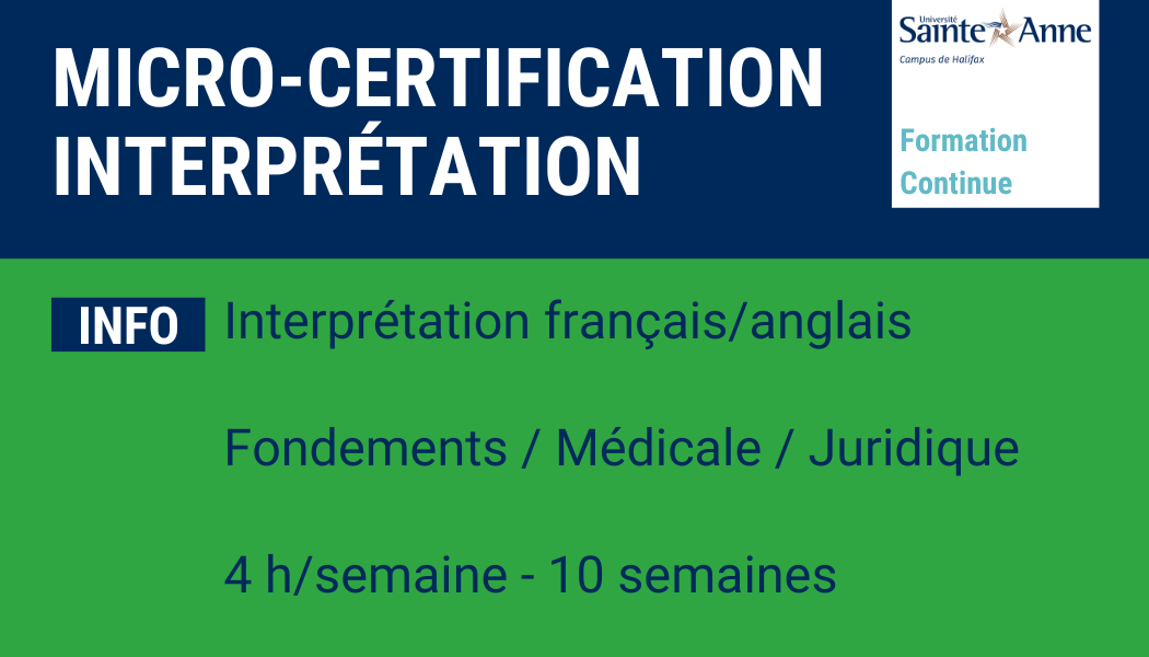 Interprétation - Cours (Formation continue)